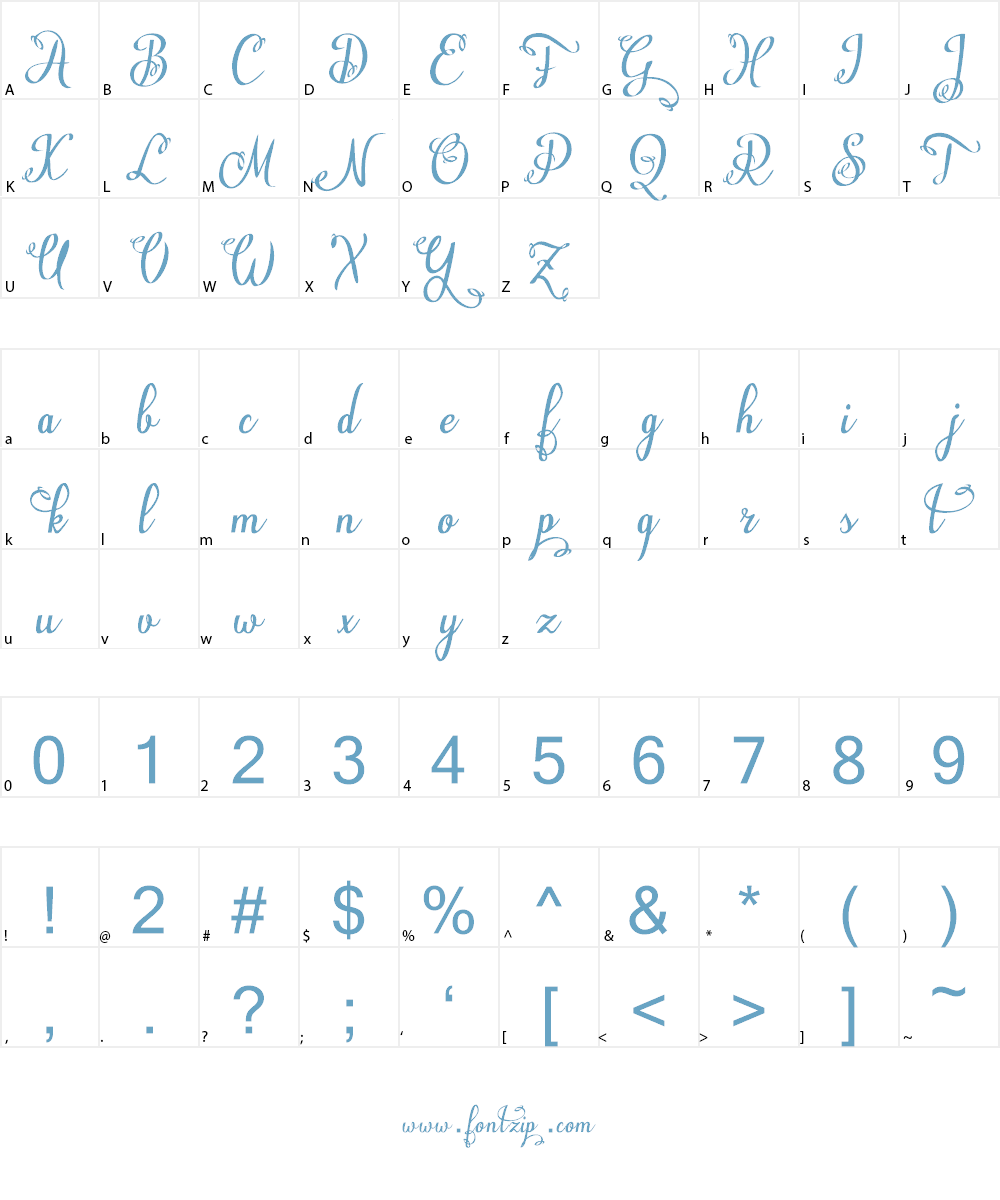 Natyl Font Character